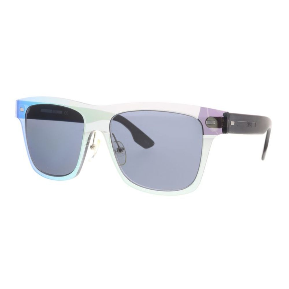 McQ MQ0008S-005 Clear Rectangle Sunglasses